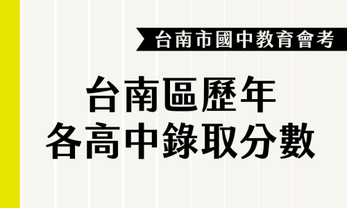 113年免試入學歷屆高中錄取分數